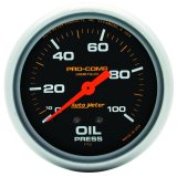 Autometer Liquid Filled Mechanical 66.7mm 0-100 PSI Oil Pressure Gauge thumbnail 4