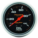 Autometer Liquid Filled Mechanical 66.7mm 0-100 PSI Oil Pressure Gauge thumbnail 8