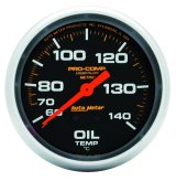 Autometer Liquid Filled Mechanical 66.7mm 140-280 deg F Oil Temperature Gauge Includes 6 ft Tubing thumbnail 2