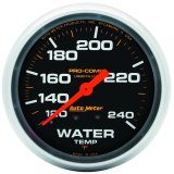 Autometer Liquid Filled Mechanical 66.7mm 120-240 deg F Water Temperature Gauge Includes 6in Tubing thumbnail 2