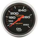 Autometer Liquid Filled Mechanical 66.7mm 140-280 deg F Oil Temperature Gauge Includes 12 ft Tubing thumbnail 2