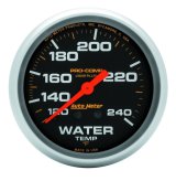 Autometer Liquid Filled Mechanical 66.7mm 120-240 deg F Water Temperature Gauge w/ 12in Tubing thumbnail 4
