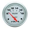Autometer Ultra-Lite 66.7mm Short Sweep Electric 8-18 Volts Voltmeter thumbnail 6