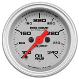 Autometer Ultra-Lite 52mm 100-340 degree F Full Sweep Electronic Oil Temperature Gauge thumbnail 1