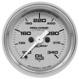 Autometer Ultra-Lite 52mm 100-340 degree F Full Sweep Electronic Oil Temperature Gauge thumbnail 3