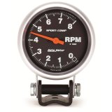 Autometer Standard 2-5/8in 8,000 RPM Pedestal Mount Tachometer Sport Comp thumbnail 6