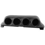 Autometer 99-04 Ford Super Duty / 03-07 Dodge Ram Black Quad Overhead Console Pod thumbnail 1