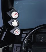 Autometer 05-09 Chevrolet Corvette Black Triple Pillar thumbnail 1