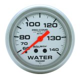Autometer Ultra-Lite 66.7mm Mechanical 60-140 Degree C Water Temperature Gauge w/ 6in Tubing thumbnail 4