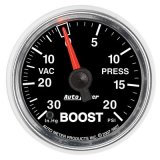 Autometer GS 52mm 30 in Hg/20 psi Mechanical Vacuum/Boost Gauge thumbnail 1