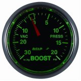 Autometer GS 52mm 30 in Hg/20 psi Mechanical Vacuum/Boost Gauge thumbnail 2