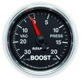 Autometer GS 52mm 30 in Hg/20 psi Mechanical Vacuum/Boost Gauge thumbnail 3