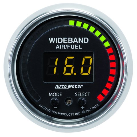 Autometer GS 52mm AFR or LAMBDA Digital Wideband Air/Fuel Ratio PRO Wideband A/F Kit thumbnail 2