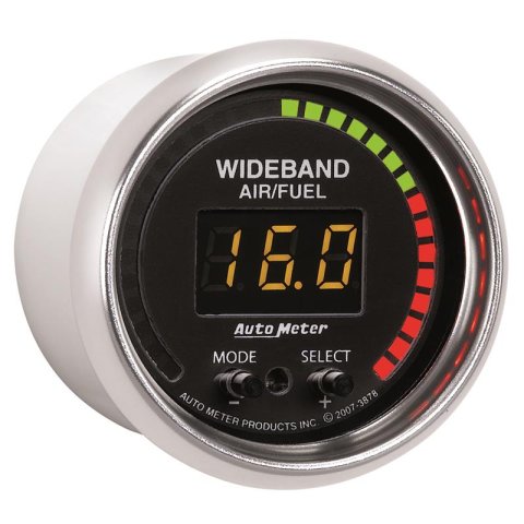Autometer GS 52mm AFR or LAMBDA Digital Wideband Air/Fuel Ratio PRO Wideband A/F Kit thumbnail 3