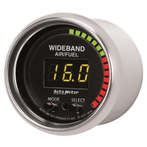 Autometer GS 52mm AFR or LAMBDA Digital Wideband Air/Fuel Ratio PRO Wideband A/F Kit thumbnail 5