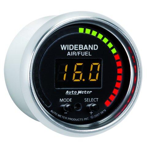 Autometer GS 52mm AFR or LAMBDA Digital Wideband Air/Fuel Ratio PRO Wideband A/F Kit thumbnail 9