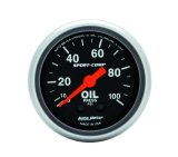 Autometer Sport Comp 52mm Mechanical 0-100 PSI Oil Pressure Gauge thumbnail 8