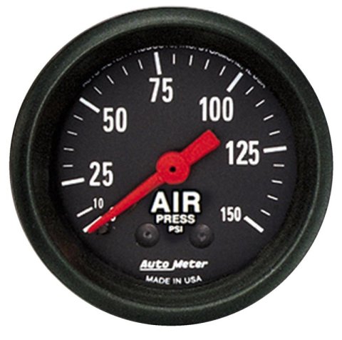 Autometer Z Series 52mm 0-150 PSI Mechanical Air Pressure Gauge thumbnail 2