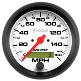 Autometer Phantom 3-3/8in 160 MPH In-Dash Electric Programmable Speedometer thumbnail 3