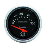 Autometer Sport-Comp 66.7mm 0-100 PSI Short Sweep Electronic Oil Pressure Gauge thumbnail 2