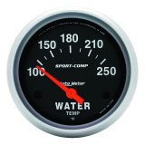Autometer Sport-Comp 66.7mm 100-250 Deg F Short Sweep Electronic Water Temperature Gauge thumbnail 2