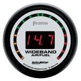 Autometer Phantom 52mm Digital 10:1-17:1 Street Wideband Air/Fuel Ratio Gauge thumbnail 2