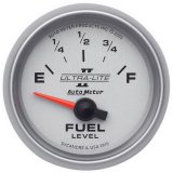 Autometer Ultra-Lite II 52mm 240-33 OHMS Short Sweep Electronic Fuel Level Gauge thumbnail 6