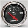 Autometer Traditional Chrome 52mm 0-100 PSI Short Sweep Electrical Oil Pressure Gauge thumbnail 6