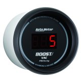 Autometer Black 52mm 30 In Hg.-Vac./30 PSI Digital Vacuum/Boost Gauge thumbnail 5