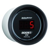 Autometer Black 52mm 30 In Hg.-Vac./30 PSI Digital Vacuum/Boost Gauge thumbnail 8
