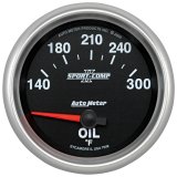 Autometer Sport-Comp II 140-340 Deg F Short Sweep Electronic Oil Temperature Gauge thumbnail 2