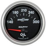 Autometer Sport-Comp II 140-340 Deg F Short Sweep Electronic Oil Temperature Gauge thumbnail 5