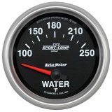 Autometer Sport-Comp II 100-250 Deg F Short Sweep Electronic Water Temperature Gauge thumbnail 8