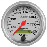 Autometer Ultra-Lite 85.7mm In-Dash Electronic Programmable 200 MPH Speedometer thumbnail 1