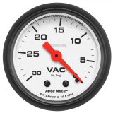 Autometer Phantom 52mm 30 in. HG. Mechanical Vacuum Gauge thumbnail 1