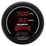 Autometer Black 85.7mm 8000 RPM/160 MPH or 260 km/h Digital Tach/Speedo Combo Gauge thumbnail 1