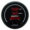Autometer Black 85.7mm 8000 RPM/160 MPH or 260 km/h Digital Tach/Speedo Combo Gauge thumbnail 6