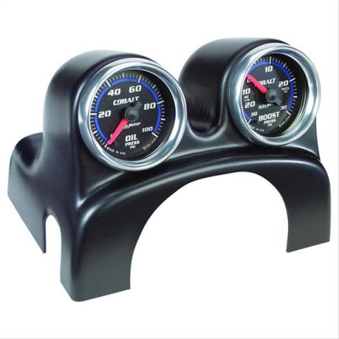 Autometer 03-08 Dodge Ram / 02 Dodge 1500 52mm Black Dual Steering Column Pod thumbnail 1