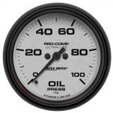 Autometer Ultra-Lite 66.7mm Full Sweep Electronic 0-100 PSI Oil Pressure Gauge thumbnail 1