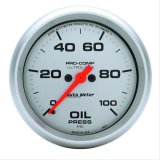Autometer Ultra-Lite 66.7mm Full Sweep Electronic 0-100 PSI Oil Pressure Gauge thumbnail 9
