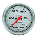 Autometer Ultra-Lite 66.7mm Full Sweep Electronic 60-210 Degree F Water Temperature Gauge thumbnail 3