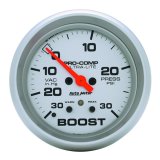 Autometer Ultra-Lite 66.7mm Full Sweep Elec 30 IN Hg/30 PSI Vacuum/Boost w/ Peak Memory & Warning thumbnail 3