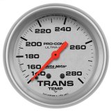 Autometer Ultra-Lite 66.7mm Mechanical 140-280 Degree F Transmission Temperature Gauge thumbnail 2