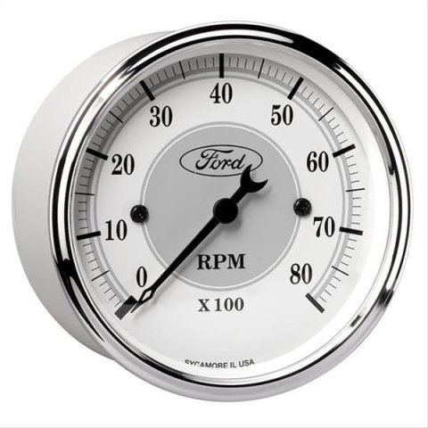 Autometer 3 1/8in In-Dash 8000 RPM Incandescent Flood Lit Tachometer thumbnail 1