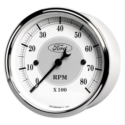 Autometer 3 1/8in In-Dash 8000 RPM Incandescent Flood Lit Tachometer thumbnail 3