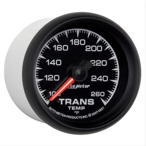 Autometer ES 52.4mm Full Sweep Electronic 100-260 Degree F Transmission Temperature Gauge