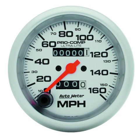 Autometer Ultra-Lite 3-3/8 inch 160 MPH Mechanical In Dash Speedometer thumbnail 3