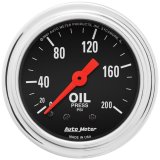 Autometer Traditional Chrome 52mm 100-250 Degree F Short Sweep Electrical Oil Temperature Gauge thumbnail 8