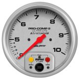Autometer Ultra-Lite 5 inch 10K RPM In Dash Dual Range w/ Memory Tachometer thumbnail 1