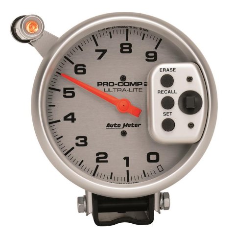Autometer Ultra-Lite 5 inch 9000 RPM Single Range w/ Shift-Lite and Memory Tachometer thumbnail 6